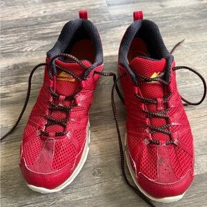 Montrail Shoes Mens Size 13 Red Black Hiking Trail Running